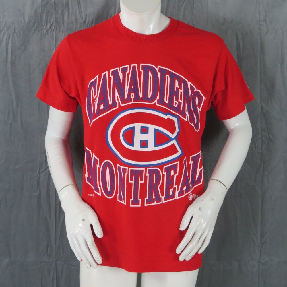 Montreal Canadiens Shirt (VTG) - Big Logo Front by Pro Player - Men's Medium